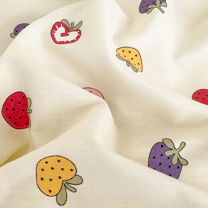 91家纺网 家纺一手货源 找家纺 良佐生活 2024新款A类铂金棉乳胶枕枕套 恋夏草莓