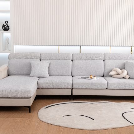 91家纺网 家纺一手货源 找家纺 （总）沐沐家纺 2026新款奶油云纱沙发笠