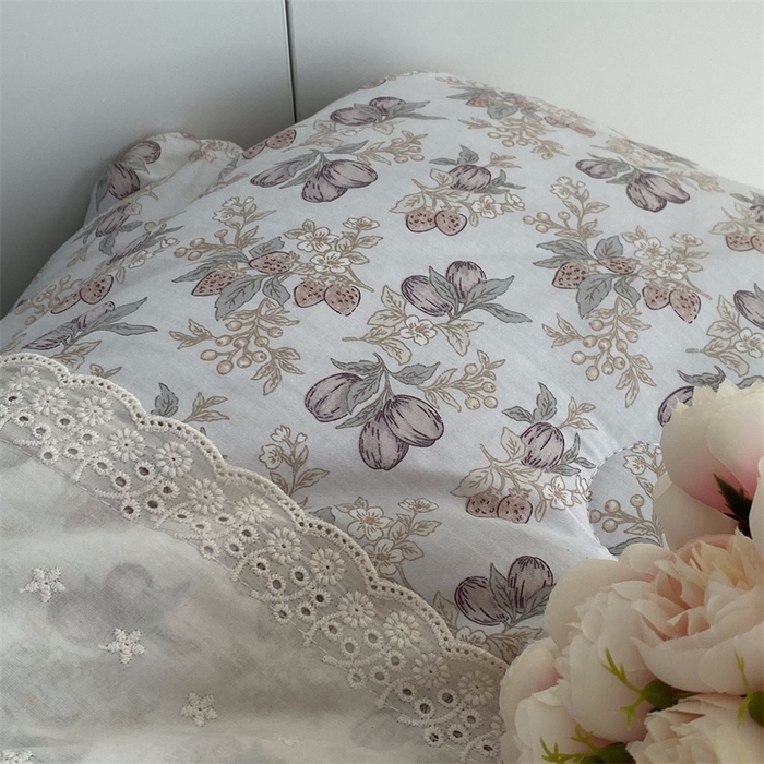 91家纺网 家纺一手货源 找家纺 2025新款秋冬季棉加豆豆绒法式花边款豆豆被被芯莓果咖