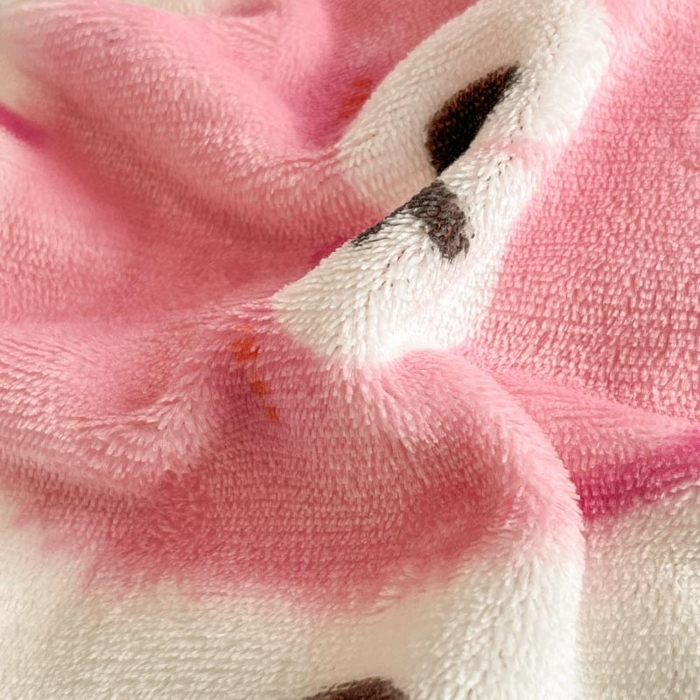 91家纺网 家纺一手货源 找家纺 新印象 2024新款韩式双面牛奶绒床盖四件套 甜甜蜜桃