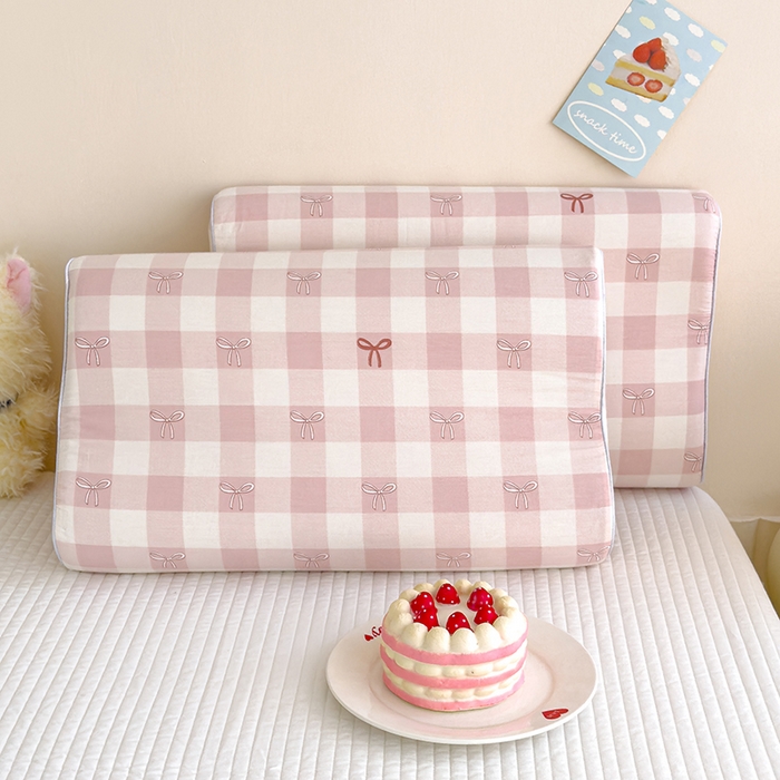 91家纺网 家纺一手货源 找家纺 良佐生活 2024新款A类铂金棉乳胶枕枕套 致青春