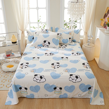 91家纺网 家纺一手货源 找家纺 （总）钰伶 2025新款全棉简约12868纯棉单床单