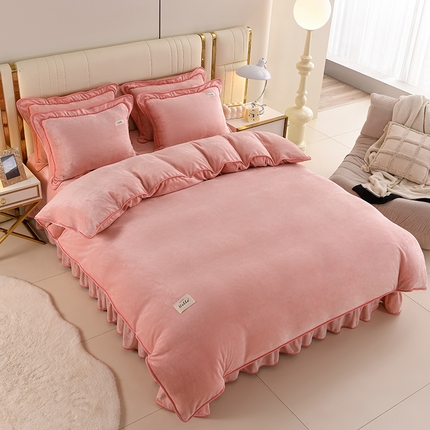 91家纺网 家纺一手货源 找家纺 （总）曼尼家纺 2025新款7斤高克重牛奶绒四件套