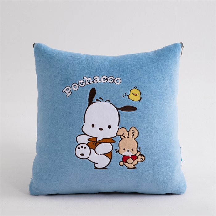 91家纺网 家纺一手货源 找家纺 照世家纺 2024新款卡通三丽鸥懒人抱枕被 帕恰狗