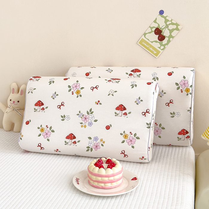 91家纺网 家纺一手货源 找家纺 良佐生活 2024新款A类铂金棉乳胶枕枕套 奶油布丁