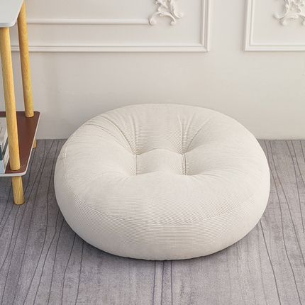 美达人 2024新款灯芯绒-圆坐垫 蒲团-米白