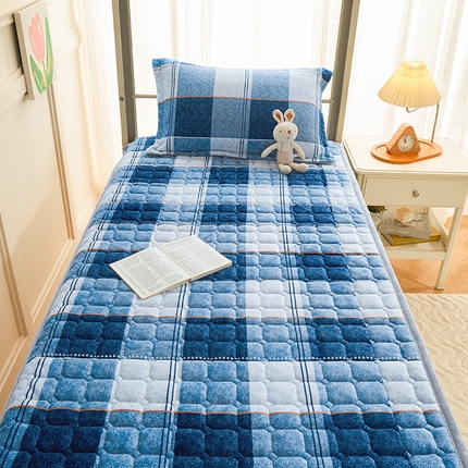 91家纺网 家纺一手货源 找家纺 （总）斯尔顿 2025冬季新款牛奶绒学生上下铺床垫床护垫大学生开学季床褥子 牛奶绒床褥