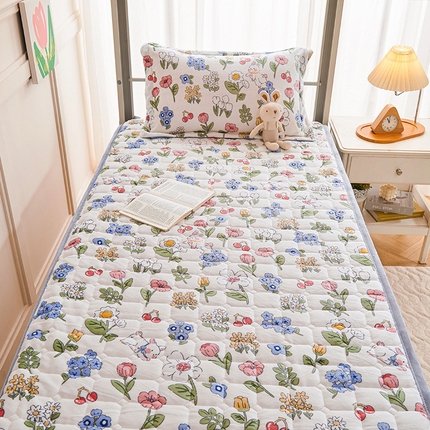 91家纺网 家纺一手货源 找家纺 （总）斯尔顿 2025冬季新款牛奶绒学生上下铺床垫床护垫大学生开学季床褥子 牛奶绒床褥