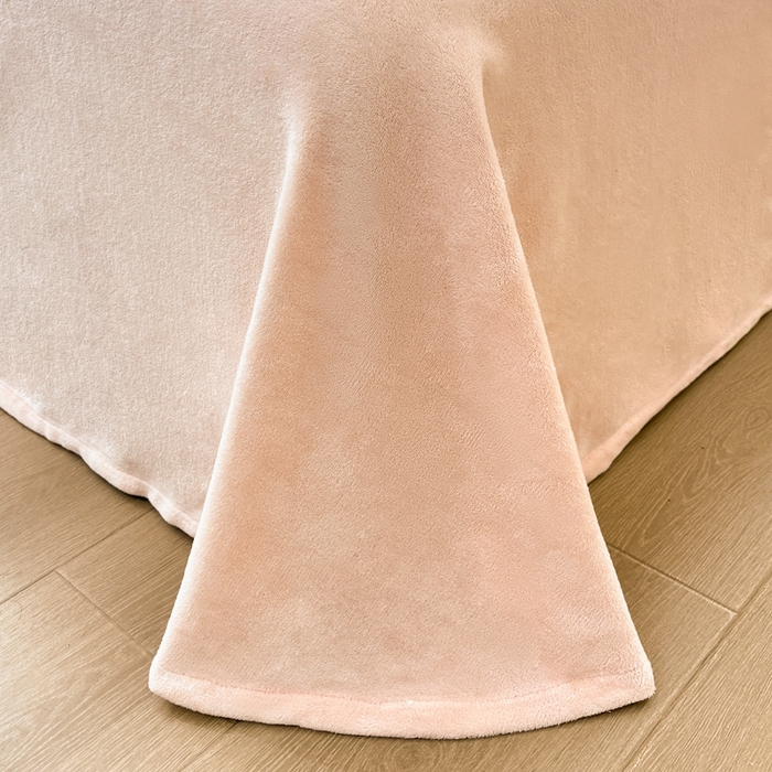 91家纺网 家纺一手货源 找家纺 慕尚家纺  2025新款豆豆绒刺绣四件套 玫瑰 白粉