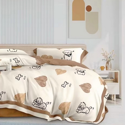 91家纺网 家纺一手货源 找家纺 （总）未来家居 2024新款3221全棉加厚款磨毛SD四件套