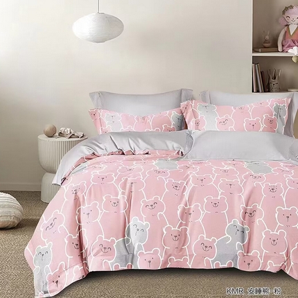 91家纺网 家纺一手货源 找家纺 （总）未来家居 2024新款3221全棉加厚款磨毛SD四件套