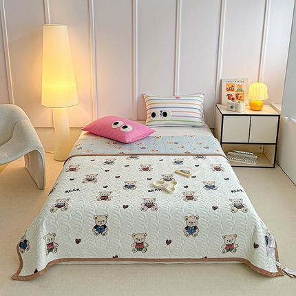 91家纺网 家纺一手货源 找家纺 （总）源舜家纺 2025新款小清新印花牛奶绒床盖多用途盖毯系列