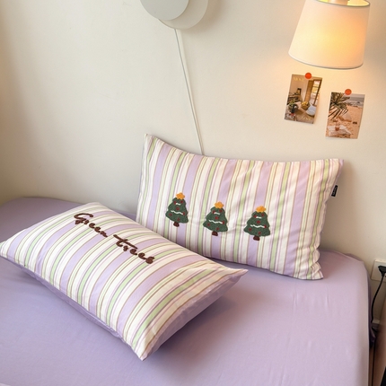 91家纺网 家纺一手货源 找家纺 （总）云雀 2025新款全棉印花毛巾绣单枕套系列