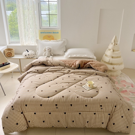 91家纺网 家纺一手货源 找家纺 （总）卢赛尔 2024新款双层豆豆被