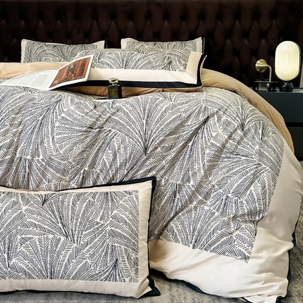 91家纺网 家纺一手货源 找家纺 色鬼布艺 2024新款舒适宝宝绒数码印花四件套 倾慕