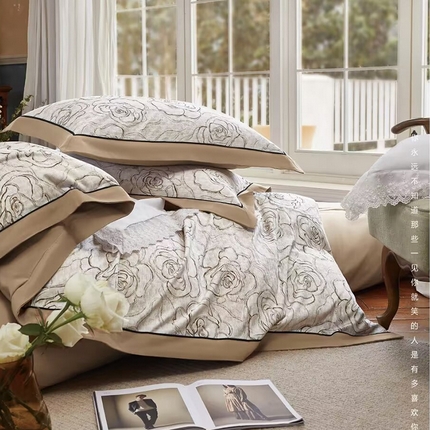 91家纺网 家纺一手货源 找家纺 （总）未来家居 2024新款3221全棉加厚款磨毛SD四件套