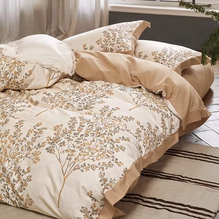 91家纺网 家纺一手货源 找家纺 （总）未来家居 2024新款3221全棉加厚款磨毛SD四件套