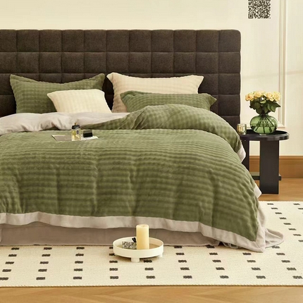 91家纺网 家纺一手货源 找家纺 （总）未来家居 2024新款亲肤托斯塞纳绒系列四件套