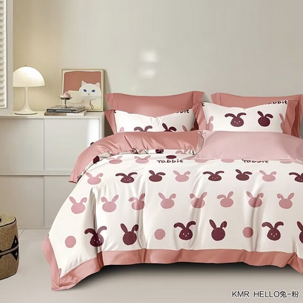 91家纺网 家纺一手货源 找家纺 （总）未来家居 2024新款3221全棉加厚款磨毛SD四件套