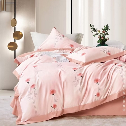 91家纺网 家纺一手货源 找家纺 （总）未来家居 2024新款3221全棉加厚款磨毛SD四件套