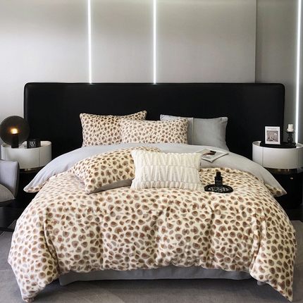 91家纺网 家纺一手货源 找家纺 （总）博纳家纺 2024新款水貂绒印花系列四件套