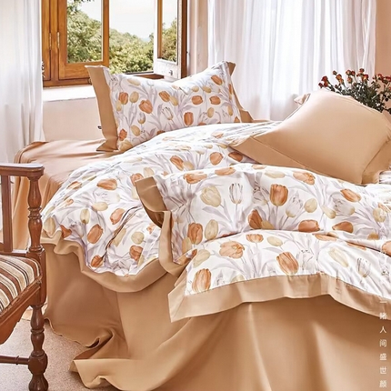 91家纺网 家纺一手货源 找家纺 （总）未来家居 2024新款3221全棉加厚款磨毛SD四件套