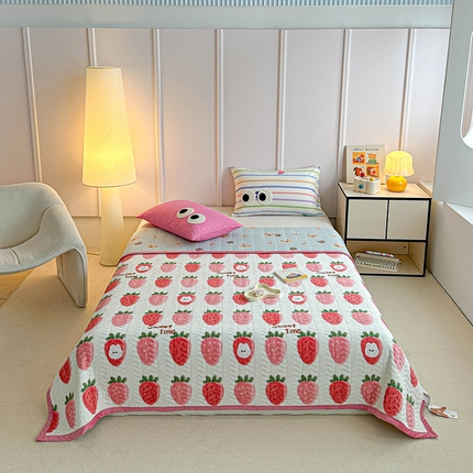 91家纺网 家纺一手货源 找家纺 （总）源舜家纺 2025新款小清新印花牛奶绒床盖多用途盖毯系列