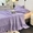 91家纺网 家纺一手货源 找家纺 屹成家纺 2024新款牛奶绒泡泡款床盖三件套 泡泡款-蔓紫
