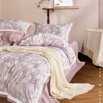 91家纺网 家纺一手货源 找家纺 （总）未来家居 2024新款3221全棉加厚款磨毛SD四件套