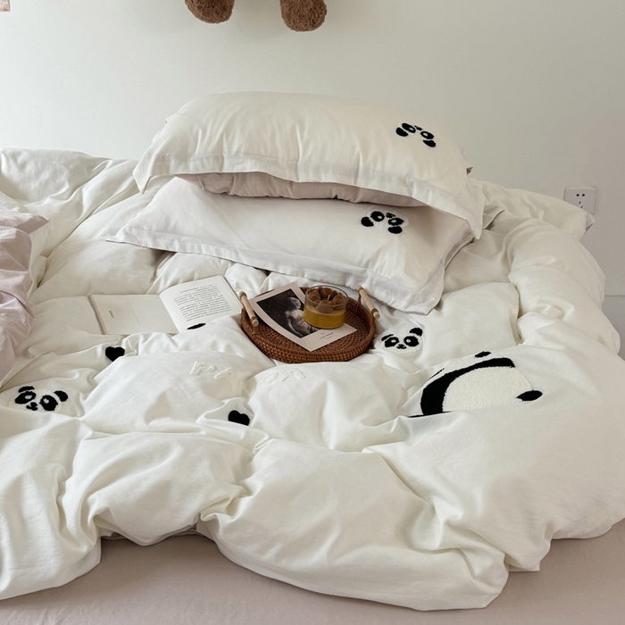 91家纺网 家纺一手货源 找家纺 （总）布可家纺 2025新款水洗棉毛巾绣四件套