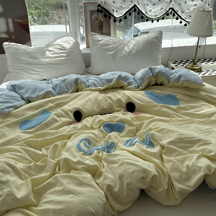 91家纺网 家纺一手货源 找家纺 （总）优色良品 秋冬新款A面水洗棉毛巾绣B面200克牛奶绒单被套