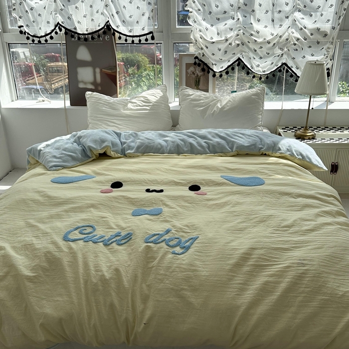 91家纺网 家纺一手货源 找家纺 （总）优色良品 秋冬新款A面水洗棉毛巾绣B面200克牛奶绒单被套