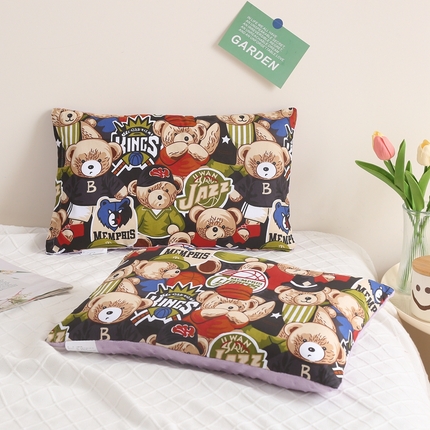 91家纺网 家纺一手货源 找家纺 宝晶 2024新款拆卸款儿童豆豆枕 熊先生