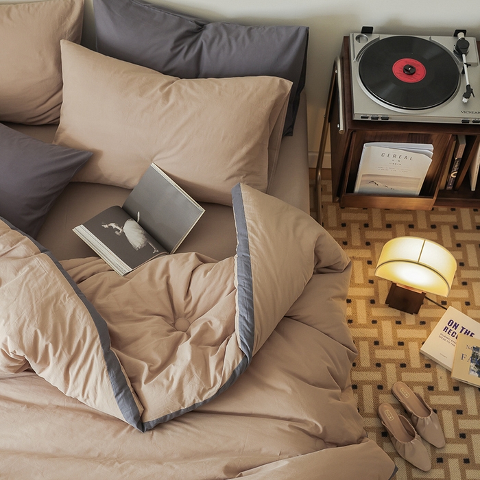 91家纺网 家纺一手货源 找家纺 雯雨家纺 2024新款里外全棉棉花被冬被 冰山驼