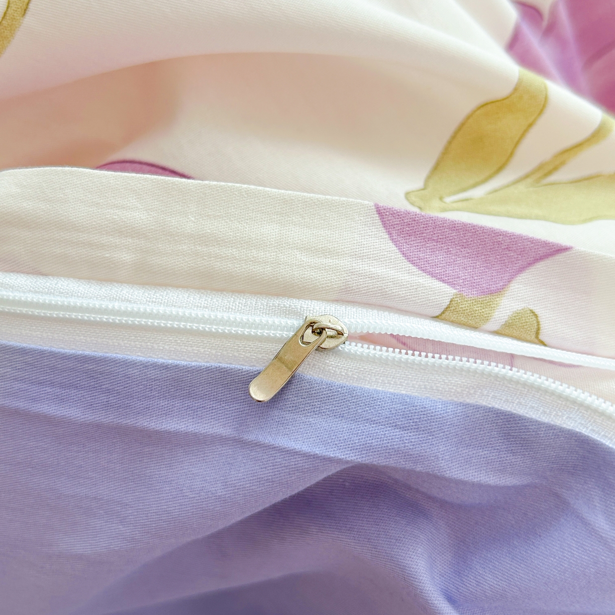 91家纺网 家纺一手货源 找家纺 红馆 2025年全棉12868印花系列四件套 紫色郁金香