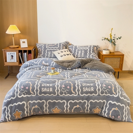 金帛坊 新款雪花绒冬被被子被芯 恐龙仔