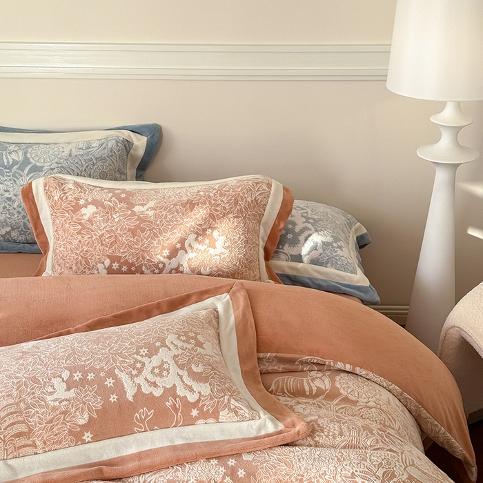 91家纺网 家纺一手货源 找家纺 （总）2024冬季新款雕花绒系列四件套-赫本