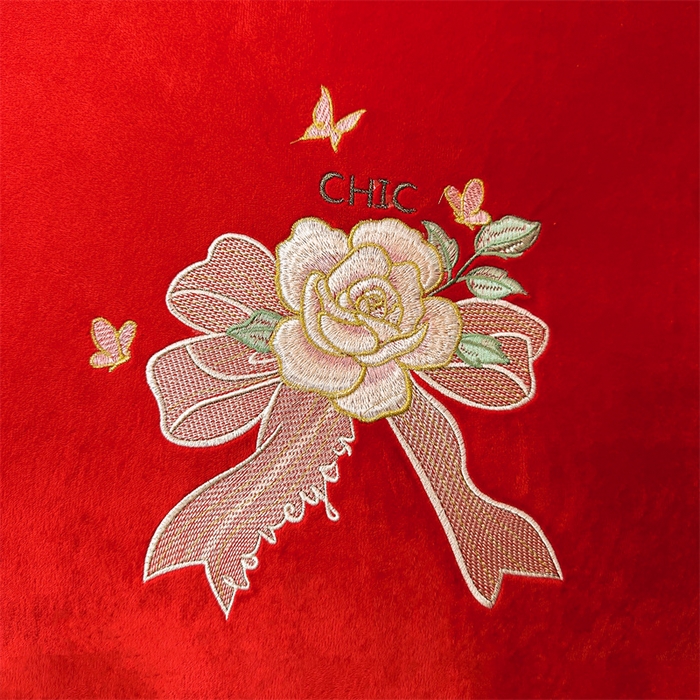 91家纺网 家纺一手货源 找家纺 恒爱家纺 2024新款宝宝绒霞姿月韵四件套 喜庆红