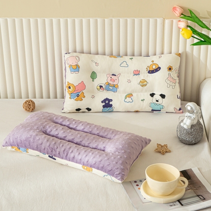 91家纺网 家纺一手货源 找家纺 （总）宝晶 2024新款水洗棉豆豆枕30*50正负5cm