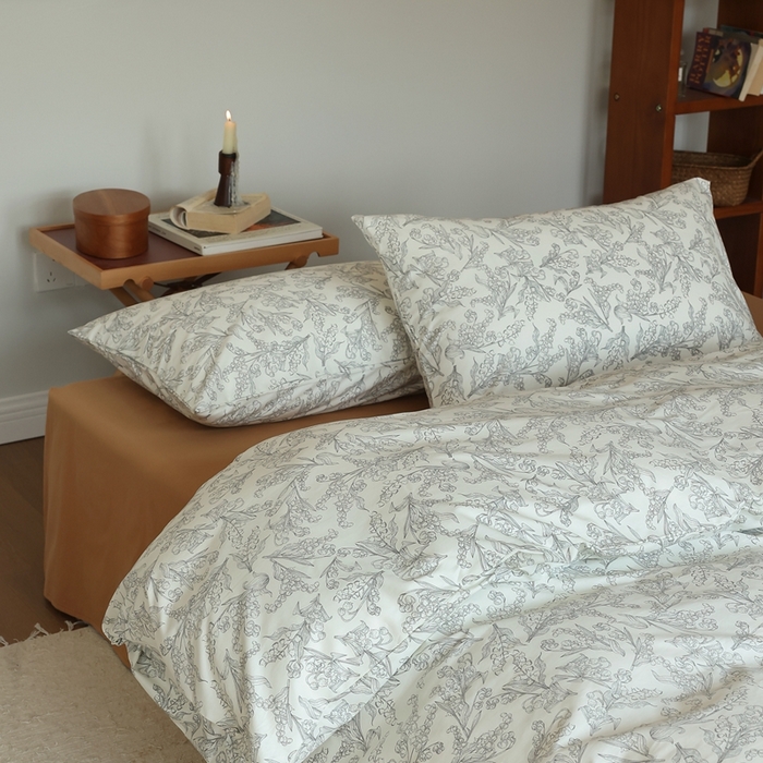 91家纺网 家纺一手货源 找家纺 棉眠 2024新款40支全棉秋季花园系列四件套 秋日风铃