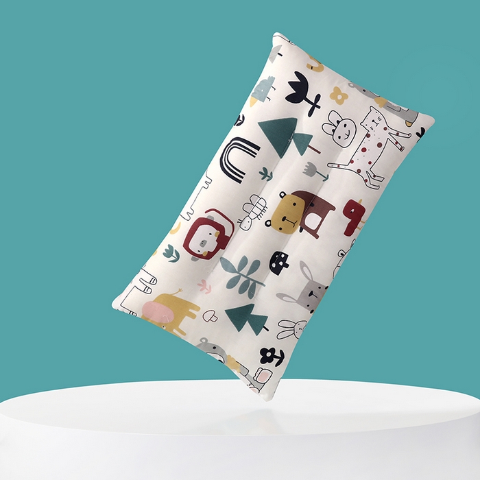 91家纺网 家纺一手货源 找家纺 宝晶 2024新款一体儿童豆豆枕30*50±3 绿色动物园