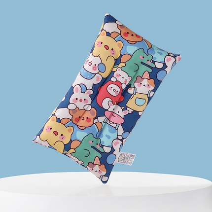 91家纺网 家纺一手货源 找家纺 宝晶 2024新款一体儿童豆豆枕30*50±3 蓝兔兔