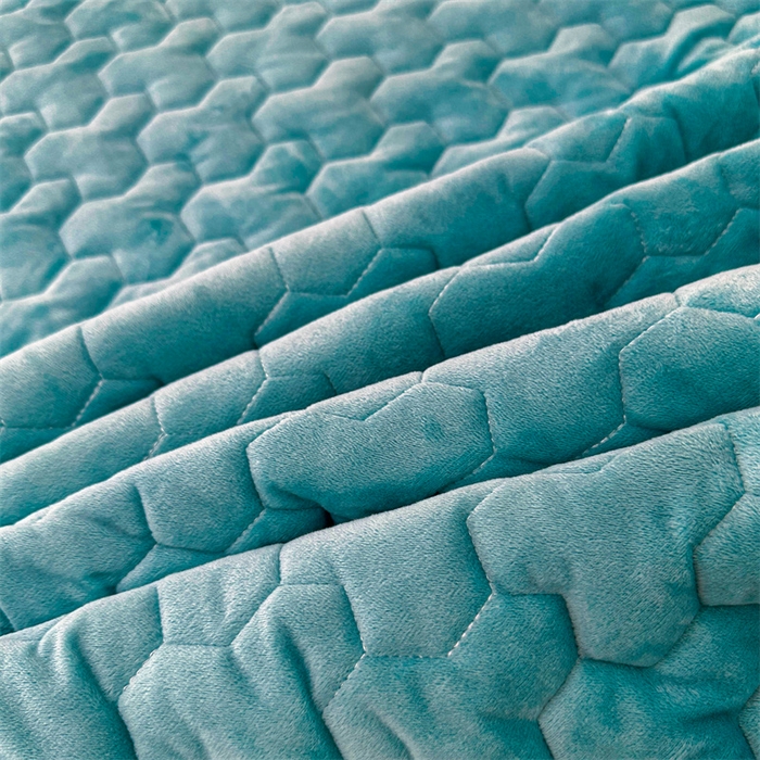 91家纺网 家纺一手货源 找家纺 恒爱家纺 2024新款宝宝绒霞姿月韵四件套 浅灰蓝