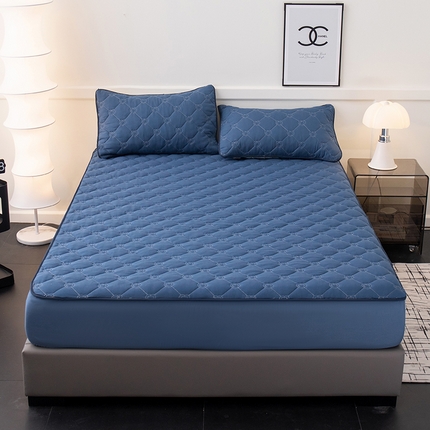 91家纺网 家纺一手货源 找家纺 （总）暖季家纺 2025新款心芙系列夹棉防水床笠成人款