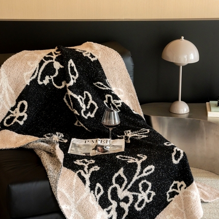 91家纺网 家纺一手货源 找家纺 （总）圆岛 2024新款多功能针织半边绒毛毯