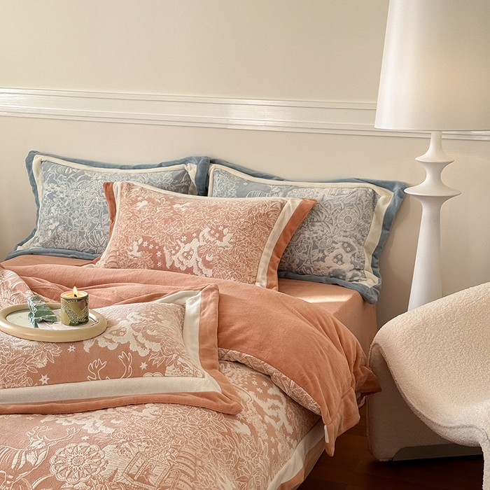 91家纺网 家纺一手货源 找家纺 （总）2024冬季新款雕花绒系列四件套-赫本