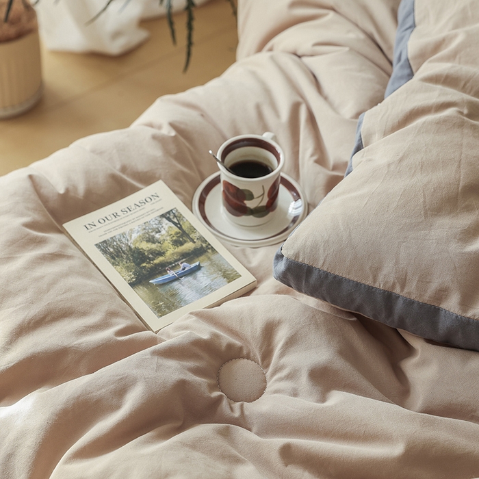 91家纺网 家纺一手货源 找家纺 雯雨家纺 2024新款里外全棉棉花被冬被 冰山驼