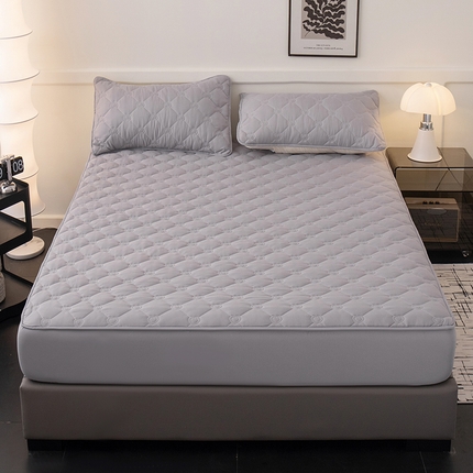 91家纺网 家纺一手货源 找家纺 （总）暖季家纺 2025新款心芙系列夹棉防水床笠成人款