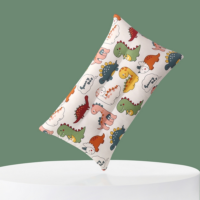 91家纺网 家纺一手货源 找家纺 宝晶 2024新款一体儿童豆豆枕30*50±3 萌宠恐龙