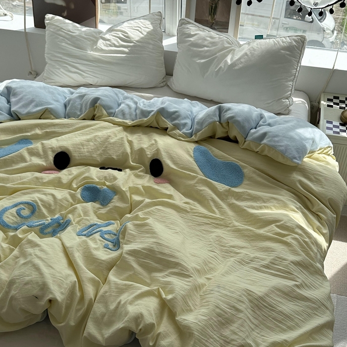 91家纺网 家纺一手货源 找家纺 （总）优色良品 秋冬新款A面水洗棉毛巾绣B面200克牛奶绒单被套